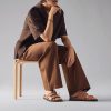 Dép quai ngang Hermes Jackson màu nâu MGH052 2026