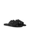 Dép quai ngang Louis Vuitton màu đen chính hãng MHDL004 2026
