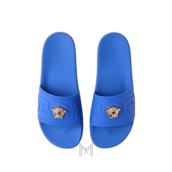 Dép lê cao su Versace màu xanh hàng hiệu MGV009