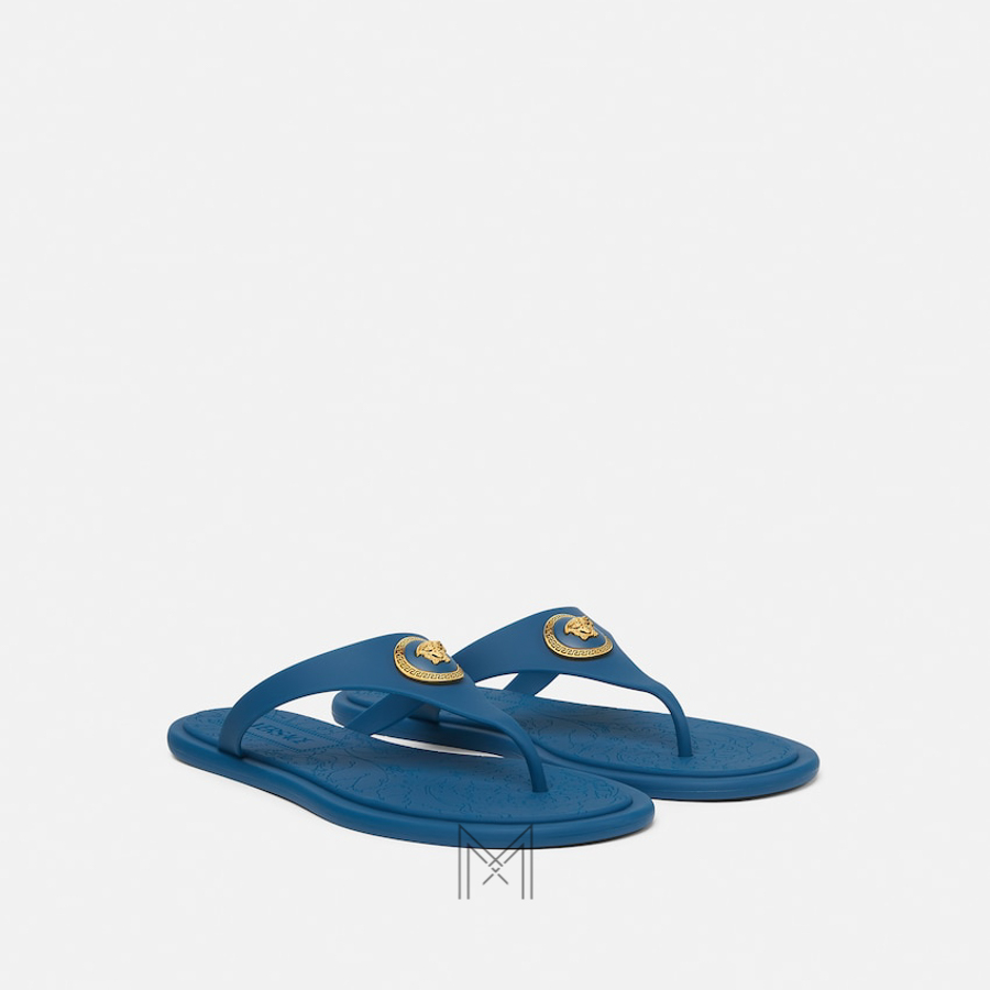 Dép xỏ ngón Versace Alia màu xanh chính hãng MDV01 2026 Dép xỏ ngón Versace Alia màu xanh chính hãng MDV01 2026