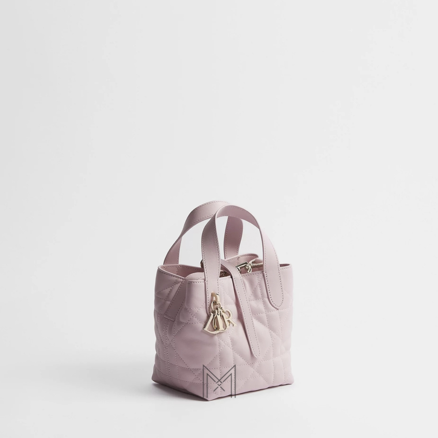 Túi Xách Đeo Chéo Dior Toujours Vertical Nano Tote Bag Rose Tendre Macrocannage Calfskin JTT008 2026 Túi Xách Đeo Chéo Dior Toujours Vertical Nano Tote Bag Rose Tendre Macrocannage Calfskin JTT008 2026