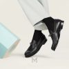 Giày Hermes Destin loafer màu đen authentic MGH080 2026