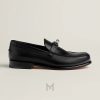 Giày Hermes Destin loafer màu đen authentic MGH080 2026