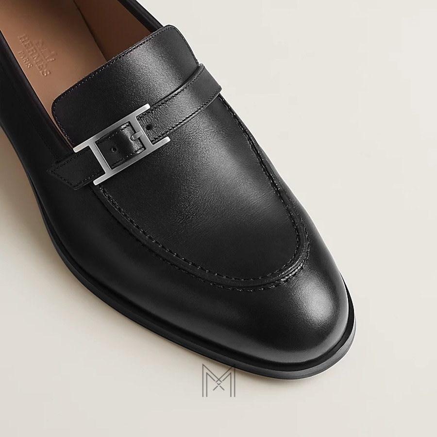 Giày da Hermes Monterey màu đen chính hãng MGH042 2026 Giày da Hermes Monterey màu đen chính hãng MGH042 2026
