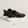 Giày thể thao Hermes Next sneaker màu nâu chính hãng MGH036 2026 Giày thể thao Hermes Next sneaker màu nâu chính hãng MGH036 2026