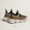 Giày Hermes Moove sneaker màu nâu ghi chính hãng MGH070 2026