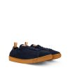 Giày thể thao nam Louis Vuitton màu xanh navy đế nâu chính hãng MHGL031 2026