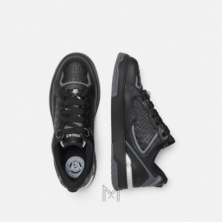Giày thể thao Versace Biggie Basket màu đen hàng hiệu MGV081 2026 Giày thể thao Versace Biggie Basket màu đen hàng hiệu MGV081 2026