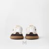Giày thể thao nam Versace màu be phối nâu chính hãng MGV050 2026