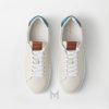 Giày thể thao Versace màu trắng phối nâu gót xanh MGV064 2026 Giày thể thao Versace màu trắng phối nâu gót xanh MGV064 2026