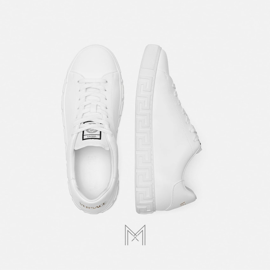 Giày Versace Greca Sneakers màu trắng chính hãng MGV028 2026 Giày Versace Greca Sneakers màu trắng chính hãng MGV028 2026