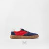 Giày sneaker nam Versace Greca màu xanh phối đỏ authentic MGV048 2026
