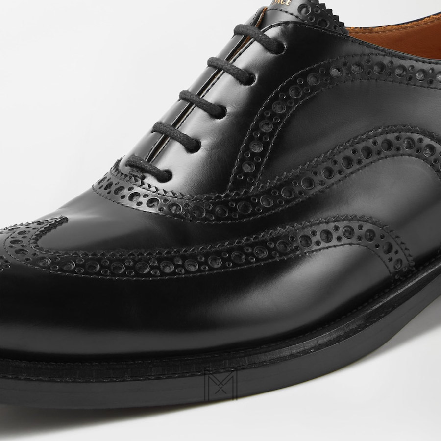 Giày Versace Maverick Leather Derby màu đen chính hãng MGV110 2026 Giày Versace Maverick Leather Derby màu đen chính hãng MGV110 2026