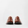 Giày tây Versace Maverick Leather Derby màu nâu MGV109 2026