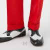 Giày Versace Mick Leather Derby màu đen phối trắng hàng hiệu MGV104 2026 Giày Versace Mick Leather Derby màu đen phối trắng hàng hiệu MGV104 2026