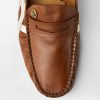 Giày da Loafer Versace Sakura màu nâu hoạ tiết trắng MGV098 2026