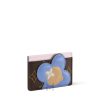 Ví Đựng Thẻ LV Vivienne Monogram Snowy Pearl Blue Frost Canvas Da Bò VLV055 2026
