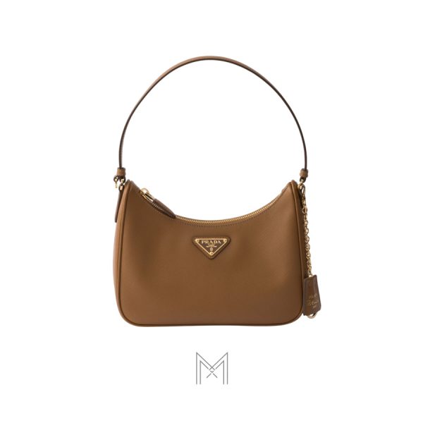 Túi đeo vai Prada Re-Edition 2005 màu nâu da hạt authentic MHTP035