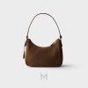 Túi kẹp nách Prada Re-Edition 2005 nubuck màu nâu chính hãng MHTP046 2026 Túi kẹp nách Prada Re-Edition 2005 nubuck màu nâu chính hãng MHTP046 2026
