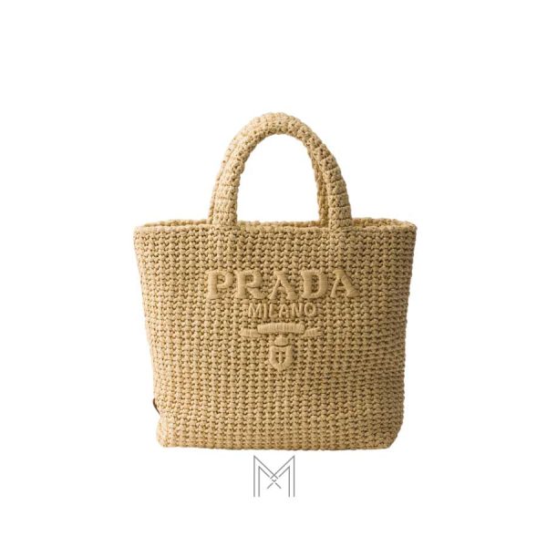 Túi xách Prada cối màu be hàng hiệu authentic MHTP025