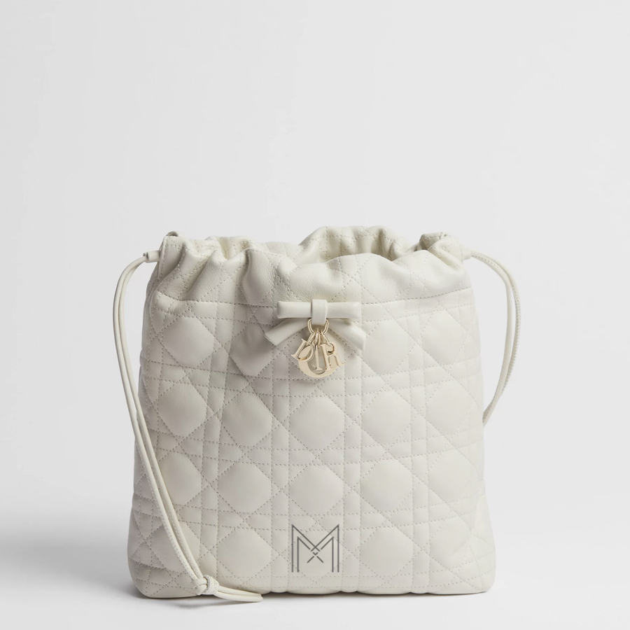 Túi Đeo Chéo Dior Adiorable Mini Bucket Bag Latte Cannage Lambskin JTT129 2026 Túi Đeo Chéo Dior Adiorable Mini Bucket Bag Latte Cannage Lambskin JTT129 2026