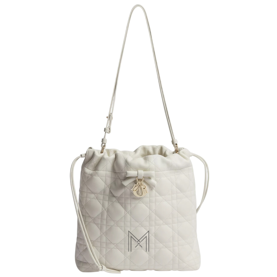 Túi Đeo Chéo Dior Adiorable Mini Bucket Bag Latte Cannage Lambskin JTT129 2026 Túi Đeo Chéo Dior Adiorable Mini Bucket Bag Latte Cannage Lambskin JTT129 2026