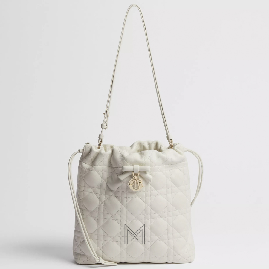 Túi Đeo Chéo Dior Adiorable Mini Bucket Bag Latte Cannage Lambskin JTT129 2026 Túi Đeo Chéo Dior Adiorable Mini Bucket Bag Latte Cannage Lambskin JTT129 2026