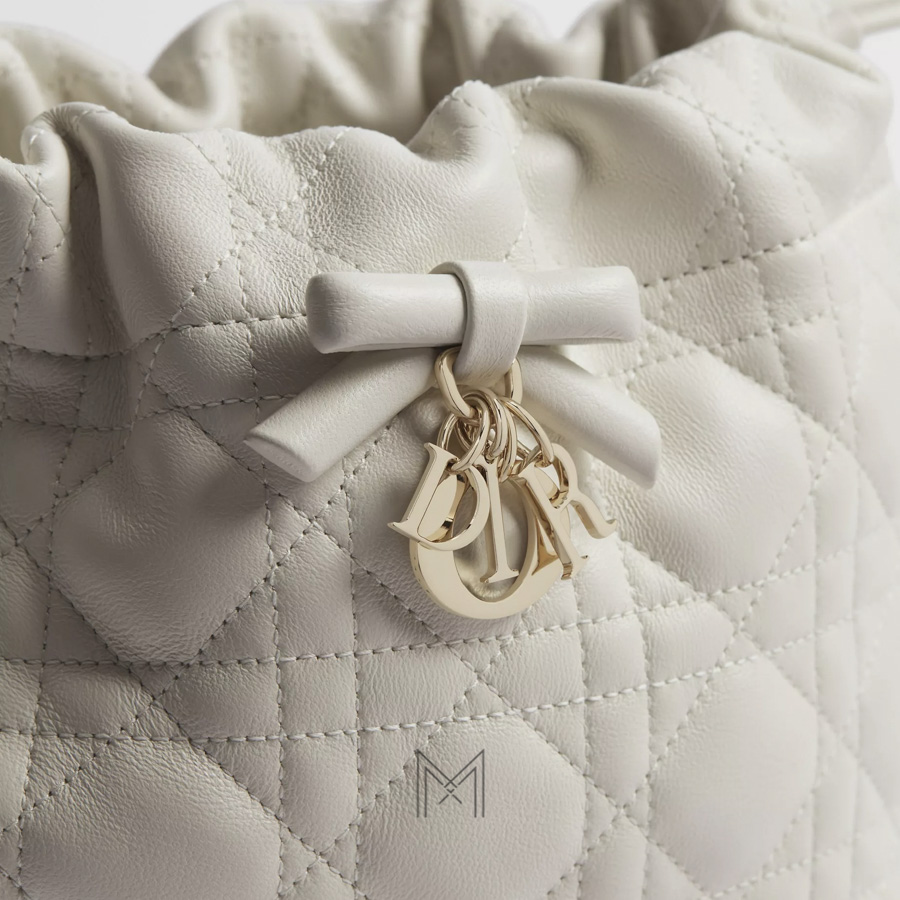 Túi Đeo Chéo Dior Adiorable Mini Bucket Bag Latte Cannage Lambskin JTT129 2026 Túi Đeo Chéo Dior Adiorable Mini Bucket Bag Latte Cannage Lambskin JTT129 2026