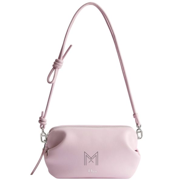 Túi Xách Dior Bow Pouch Rose Songe Supple Lambskin Authentic JTT092