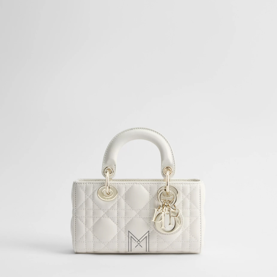 Túi Xách Đeo Chéo Dior Lady D-Joy Micro Bag Latte Cannage Lambskin JTT016 2026 Túi Xách Đeo Chéo Dior Lady D-Joy Micro Bag Latte Cannage Lambskin JTT016 2026