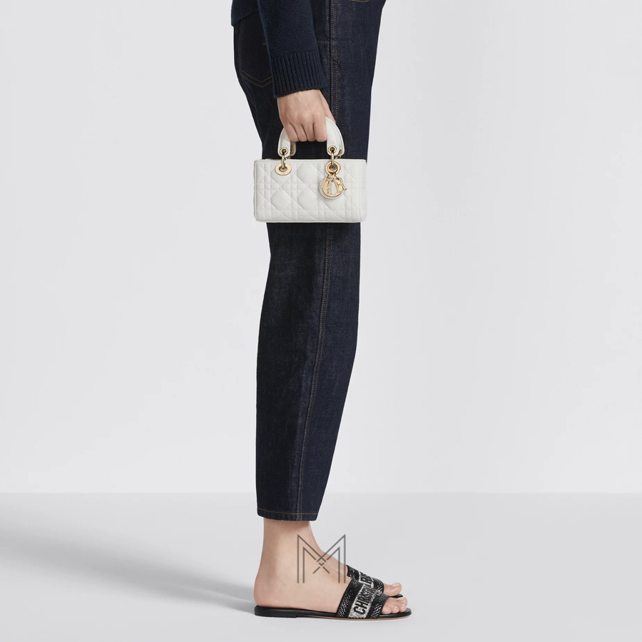 Túi Xách Đeo Chéo Dior Lady D-Joy Micro Bag Latte Cannage Lambskin JTT016 2026 Túi Xách Đeo Chéo Dior Lady D-Joy Micro Bag Latte Cannage Lambskin JTT016 2026