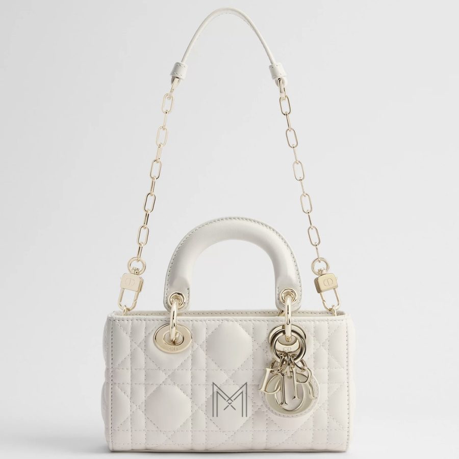 Túi Xách Đeo Chéo Dior Lady D-Joy Micro Bag Latte Cannage Lambskin JTT016 2026 Túi Xách Đeo Chéo Dior Lady D-Joy Micro Bag Latte Cannage Lambskin JTT016 2026