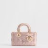 Túi Xách Dior Mini Lady D-Joy Bag Pale Pink Cannage Satin and Strass JTT075 2026 Túi Xách Dior Mini Lady D-Joy Bag Pale Pink Cannage Satin and Strass JTT075 2026