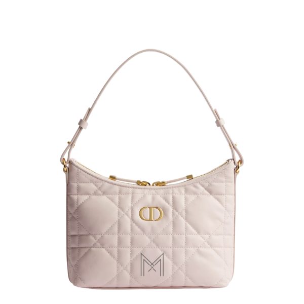 Túi Xách Dior Miss Caro Diorling Mini Bag with Chain Powder Pink Macrocannage Lambskin JTT083