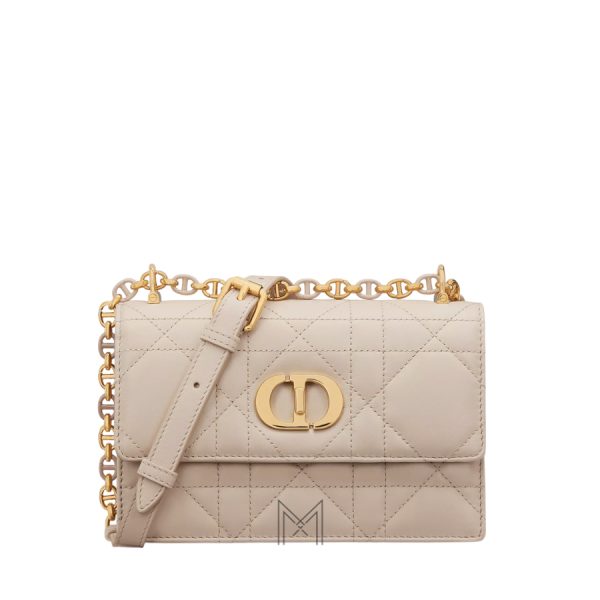 Túi Xách Dior Miss Caro Mini Bag Powder Beige Macrocannage Lambskin JTT062