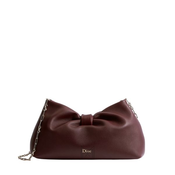 Túi Đeo Chéo Dior Or Medium Dior Bow Bag Hermitage Red Lambskin JJT242