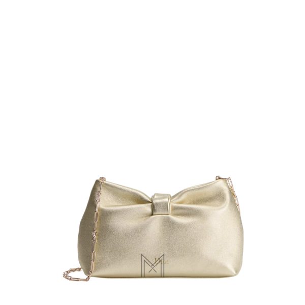 Túi Đeo Chéo Dior Or Small Dior Bow Bag Mekong Laminated Lambskin JJT232