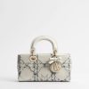 Túi Xách Đeo Chéo Dior Small Lady D-Joy Bag White and Blue Cannage Cotton Bouclé JJT197 2026
