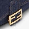 Túi xách đeo chéo Fendi Baguette hai mặt màu xanh hoạ tiết MHH071 2026