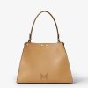 Túi xách da Fendi Way màu nâu nội thất xanh lá MHH094 2026 Túi xách da Fendi Way màu nâu nội thất xanh lá MHH094 2026
