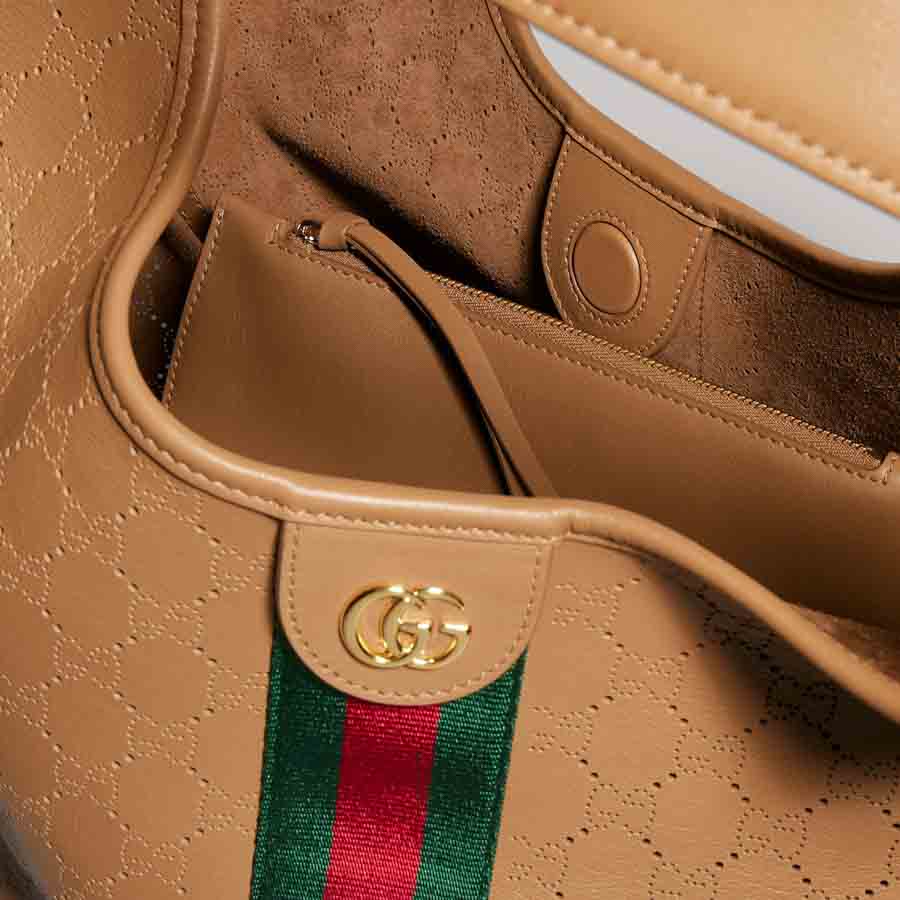 Túi xách Gucci Giglio màu nâu bò chính hãng MHTG134 2026 Túi xách Gucci Giglio màu nâu bò chính hãng MHTG134 2026