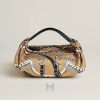 Túi Hermes Balusoie lụa quai da hoạ tiết authentic MTH024 2026