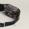 Túi đeo hông Hermes Banasilk màu đen hoạ tiết MTH047 2026 Túi đeo hông Hermes Banasilk màu đen hoạ tiết MTH047 2026