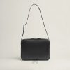 Túi đeo chéo Hermes Etriviere Messenger màu đen da bê Evergrain MTH082 2026