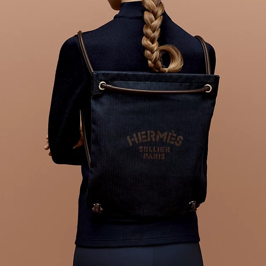 Túi xách Hermes Maline grooming màu xanh chính hãng MTH001 2026 Túi xách Hermes Maline grooming màu xanh chính hãng MTH001 2026