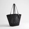 Túi Xách Medium Dior Blooming Bag Black Cannage and Dior Médaillon Woven Calfskin JJT251 2026