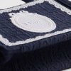 Túi Xách Mini Dior Book Tote with Strap Blue Dior Oblique Embroidery with White Lace and Dior Médaillon JTT144 2026