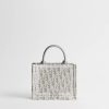 Túi Xách Mini Dior Book Tote with Strap Latte and Gray Dior Oblique Embroidery with White Lace JTT141 2026 Túi Xách Mini Dior Book Tote with Strap Latte and Gray Dior Oblique Embroidery with White Lace JTT141 2026