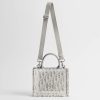 Túi Xách Mini Dior Book Tote with Strap Latte and Gray Dior Oblique Embroidery with White Lace JTT141 2026 Túi Xách Mini Dior Book Tote with Strap Latte and Gray Dior Oblique Embroidery with White Lace JTT141 2026
