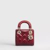 Túi Xách Mini Lady Dior Bag Cherry Red Patent Cannage Calfskin JTT031 2026